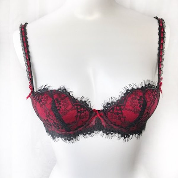 画像2: ChasneyBeauty★ブラ ブラック/レッド (2)