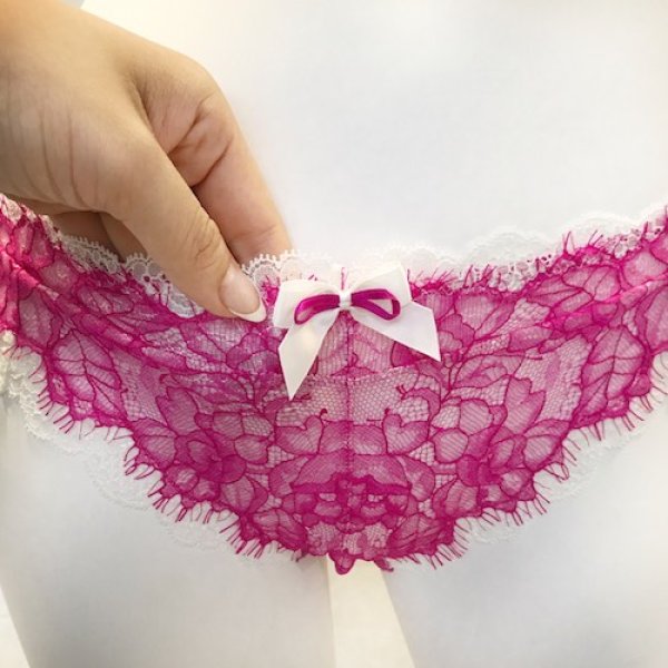 画像4: ５０％off！！ChasneyBeauty★ノーマルショーツ ピンク/アイボリー (4)