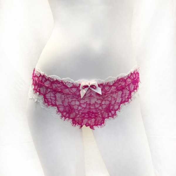 画像2: ５０％off！！ChasneyBeauty★ノーマルショーツ ピンク/アイボリー (2)