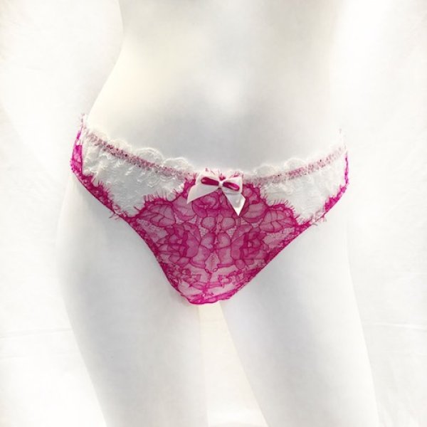 画像2: ５０％off！！ChasneyBeauty★タンガ ピンク/アイボリー (2)