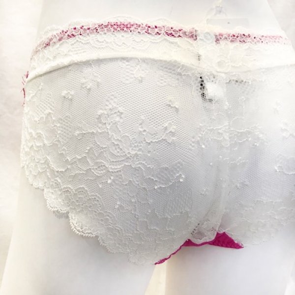 画像6: ５０％off！！ChasneyBeauty★ノーマルショーツ ピンク/アイボリー (6)