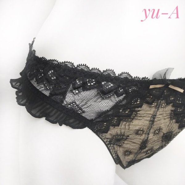 画像2: ChasneyBeauty★タンガ ブラック/ベージュ (2)