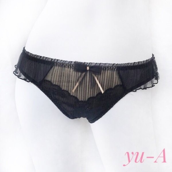 画像2: ChasneyBeauty★ノーマルショーツ ブラック/ゴールド (2)