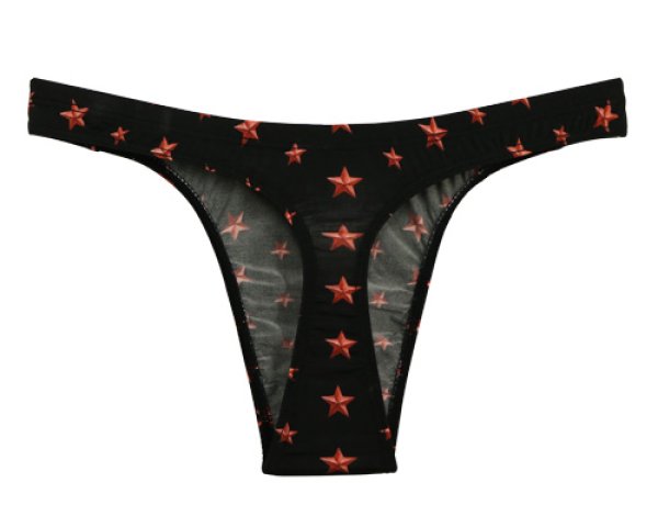 画像2: gravevault★star studs レッド Tバック (2)