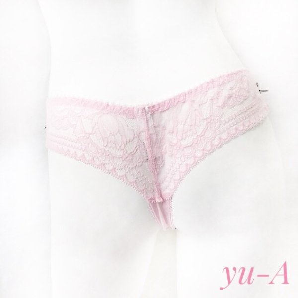 画像12: ChasneyBeauty★タンガ ピンク/グレー Mサイズ (12)