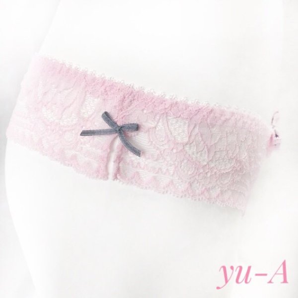 画像11: ChasneyBeauty★タンガ ピンク/グレー Mサイズ (11)