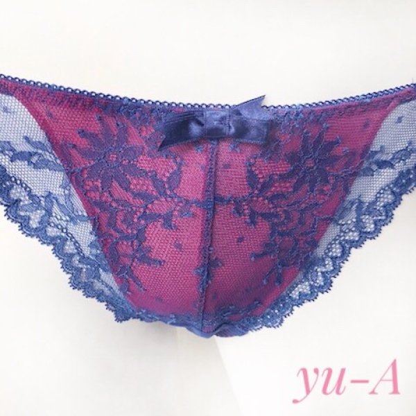 画像4: ChasneyBeauty★ノーマルショーツ ブルー/フューシャ (4)