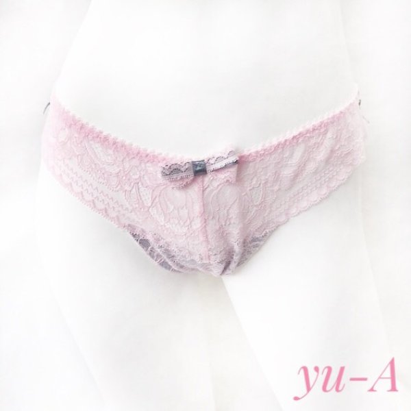 画像10: ChasneyBeauty★タンガ ピンク/グレー Mサイズ (10)