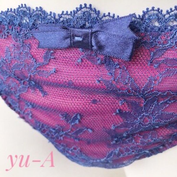 画像4: ChasneyBeauty★タンガ ブルー/フューシャ (4)