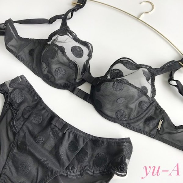 画像2: lejaby★CAPRI 1枚レースブラジャー&ノーマルショーツセット (2)
