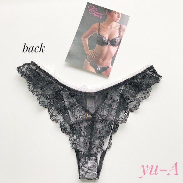 画像2: ChasneyBeauty ★タンガ ブラック/ラベンダー (2)