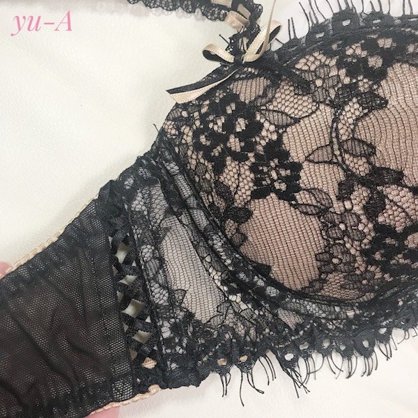 画像3: ChasneyBeauty★ブラ&タンガセット ブラック/ゴールド (3)