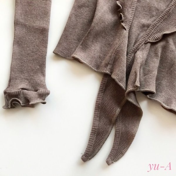 画像2: BORGOMANER★コットンカーディガン ベージュ (2)