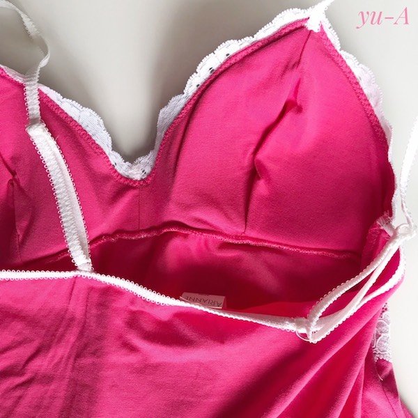 画像4: ARIANNE★REBECCA カップ付きキャミソールワンピース コーラル (4)