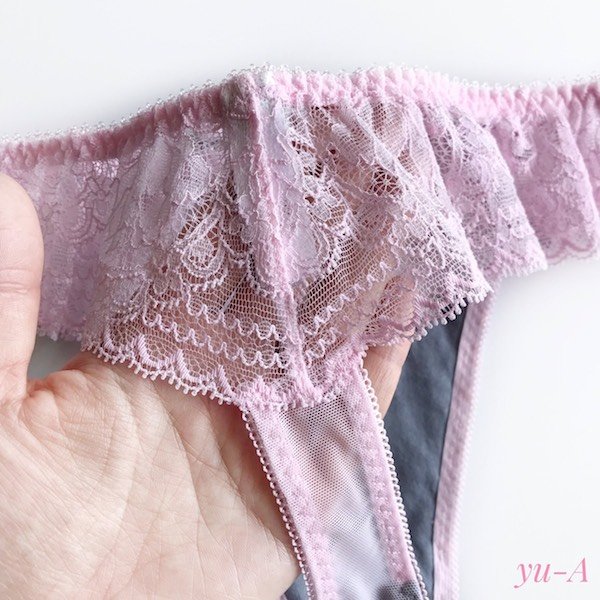 画像5: ChasneyBeauty★タンガ ピンク/グレー Mサイズ (5)