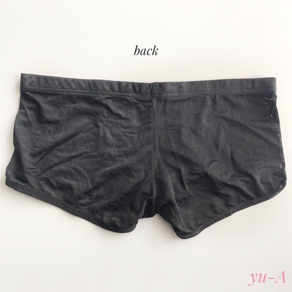 画像2: メッシュレオパードボクサーパンツ ブラック メンズ (2)