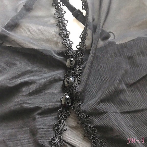 画像4: kinga★ベビードール＆タンガ＆ガーター 3点セット (4)