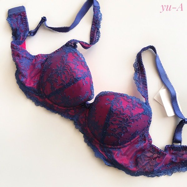 画像1: ５０%off！！ChasneyBeauty★WAKEupブラ ブルー/フューシャ (1)