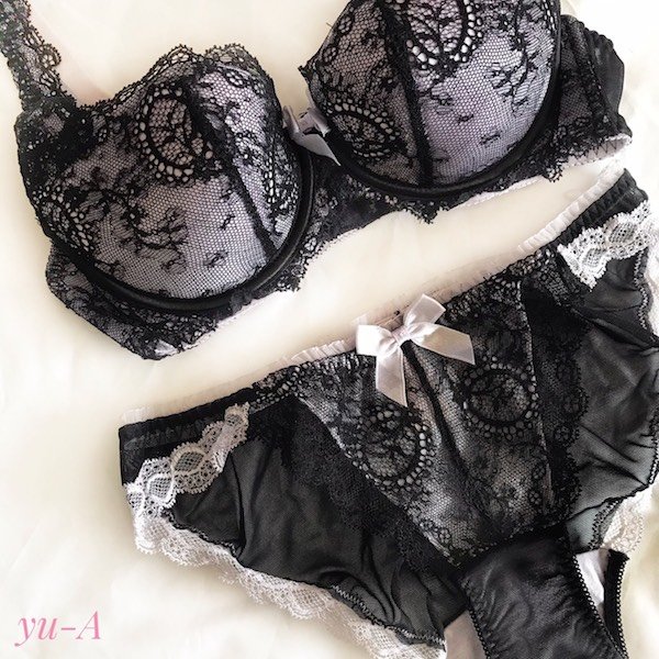 画像3: ChasneyBeauty★GLOWupブラ ブラック/ラベンダー (3)