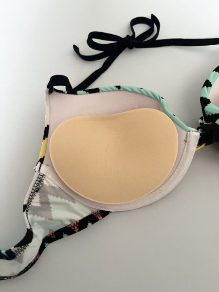 画像5: 2枚1組セット 楕円水着パッド ブラパッド 粘着有り 送料無料 (5)