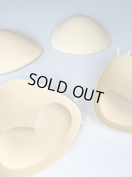 画像3: 4枚2組セット ナチュラル三角パッド ブラパッド 粘着有り 送料無料 (3)