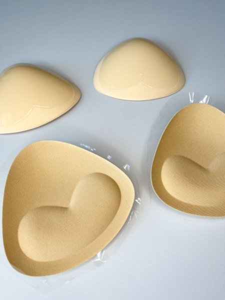 画像6: 訳あり品◎4枚2組セット ナチュラル三角パッド ブラパッド 粘着有り 送料無料 (6)